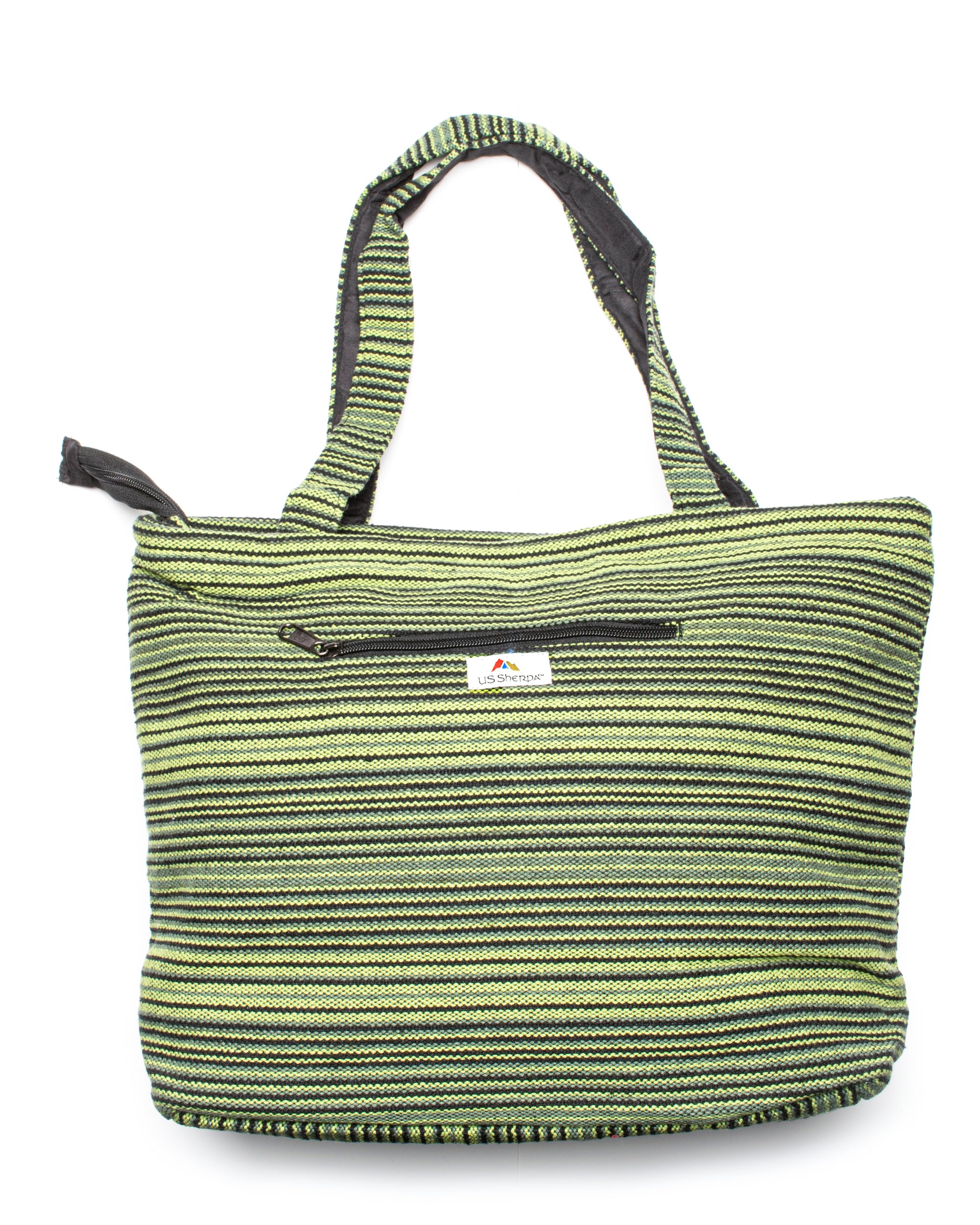 Canvas Tote Bag with Outside Pocket Beach Tote Bag with Handles