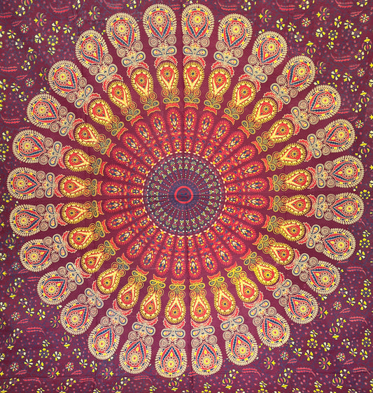 Orange/Purple Tapestry