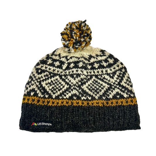 Dolpa Hat | Charcoal Grey/Mustard